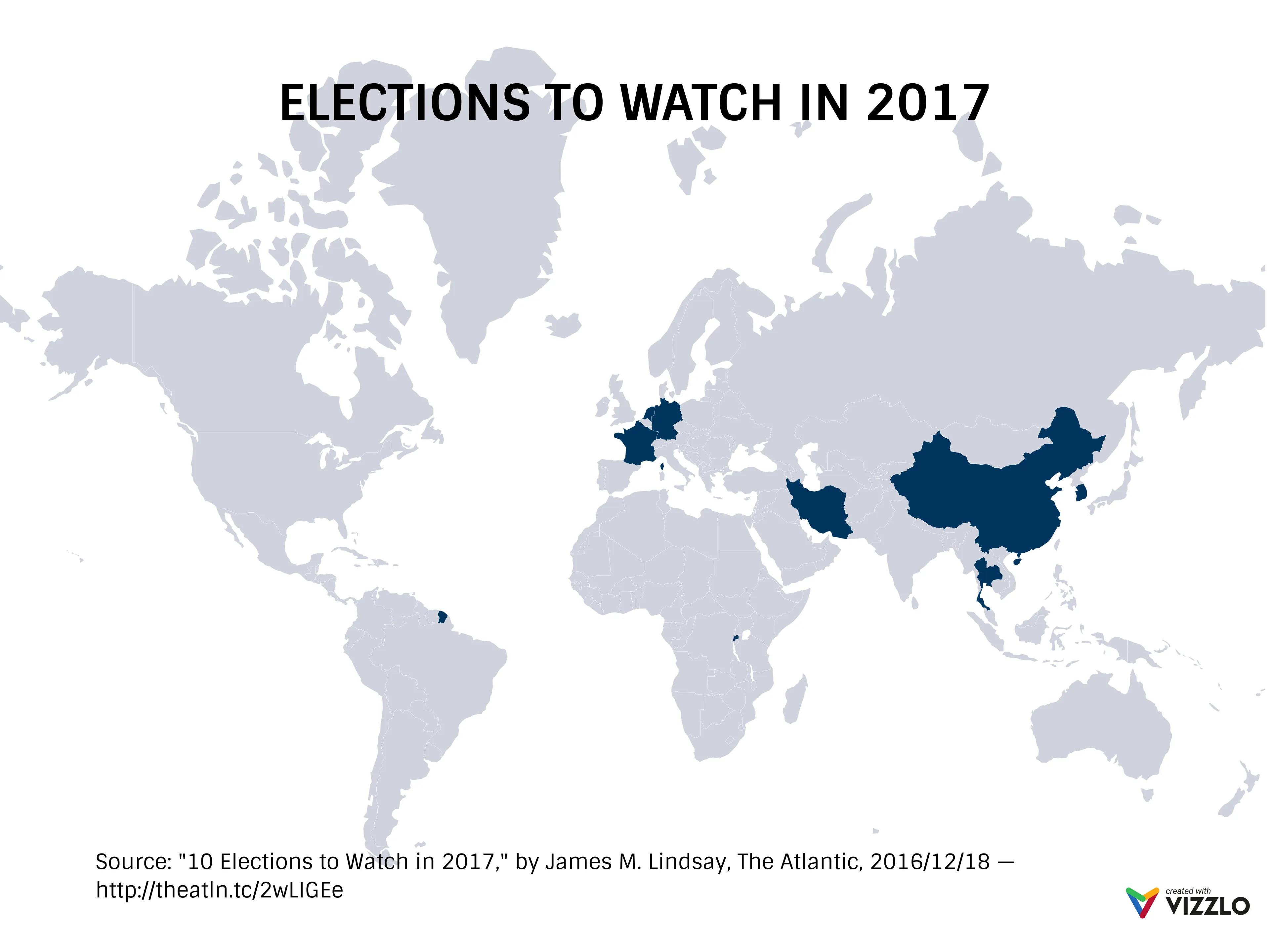 World Map example: ELECTIONS TO WATCH IN 2017