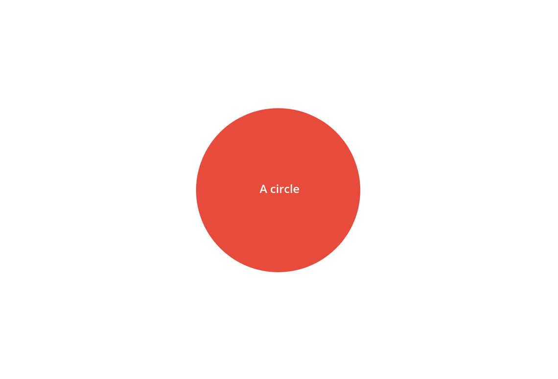 literally a circle